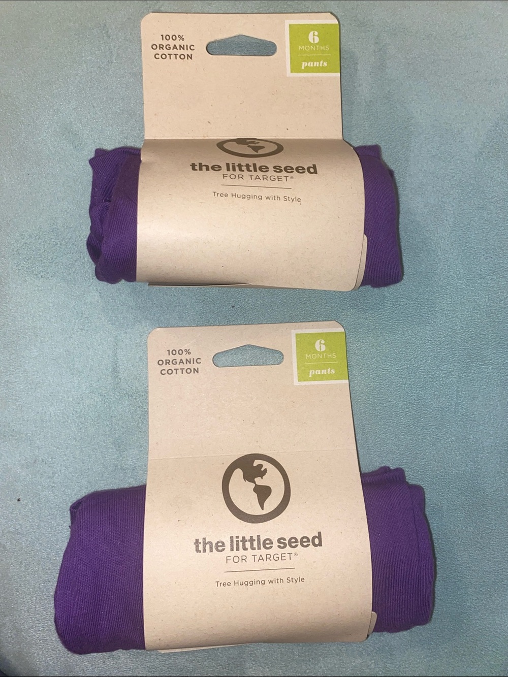 Target The Little Seed Purple Organic Cotton Baby Pants, 2 qty